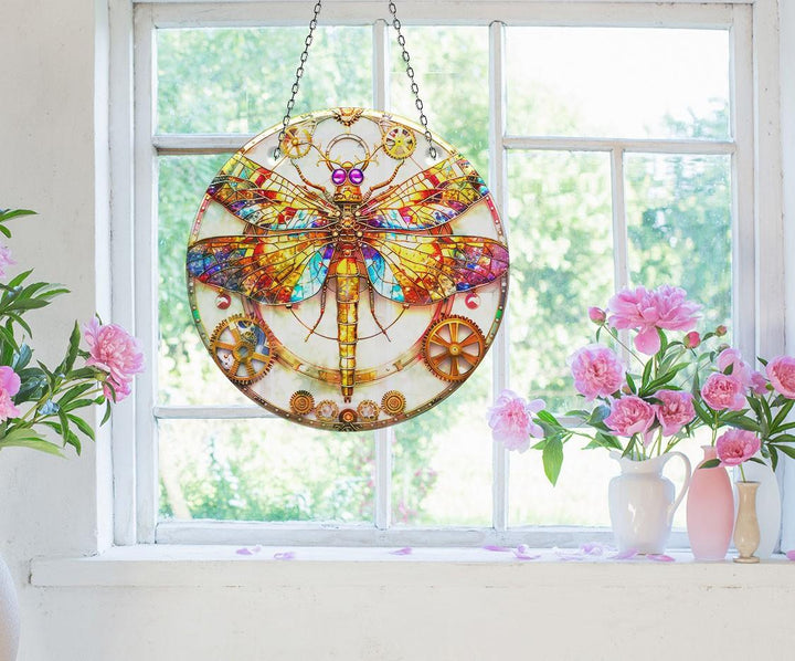 Dragonfly Colorful Suncatcher Beautiful Home Decor | Myphotostation
