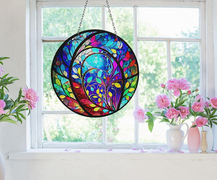 Stained Colorful Suncatcher Decor Brighten Any Space with Glass Suncatchers | Myphotostation
