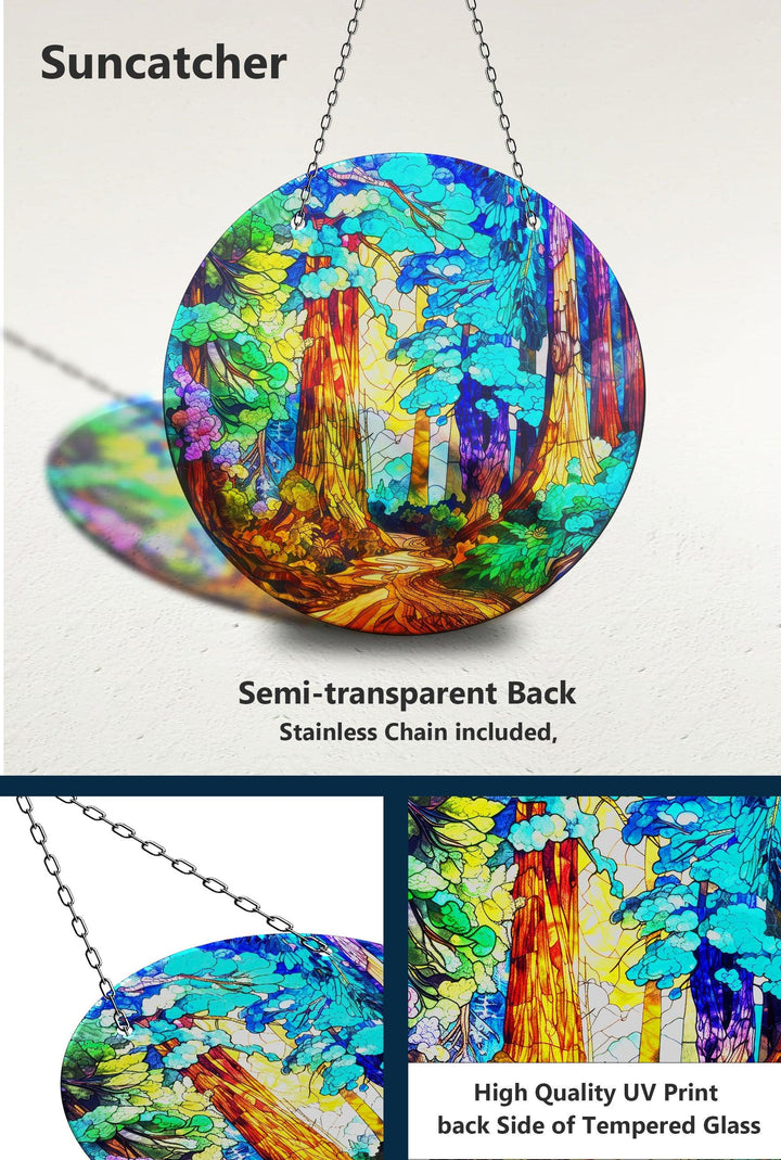 Landscape Painting Stained Suncatcher