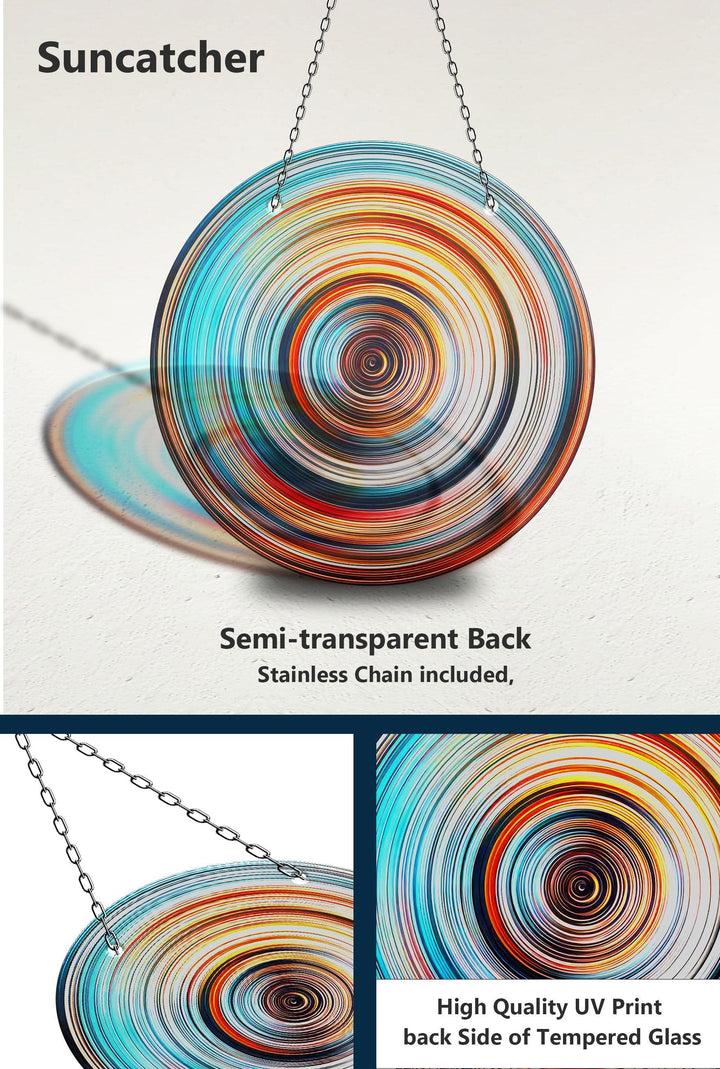 Orange Blue Suncatcher