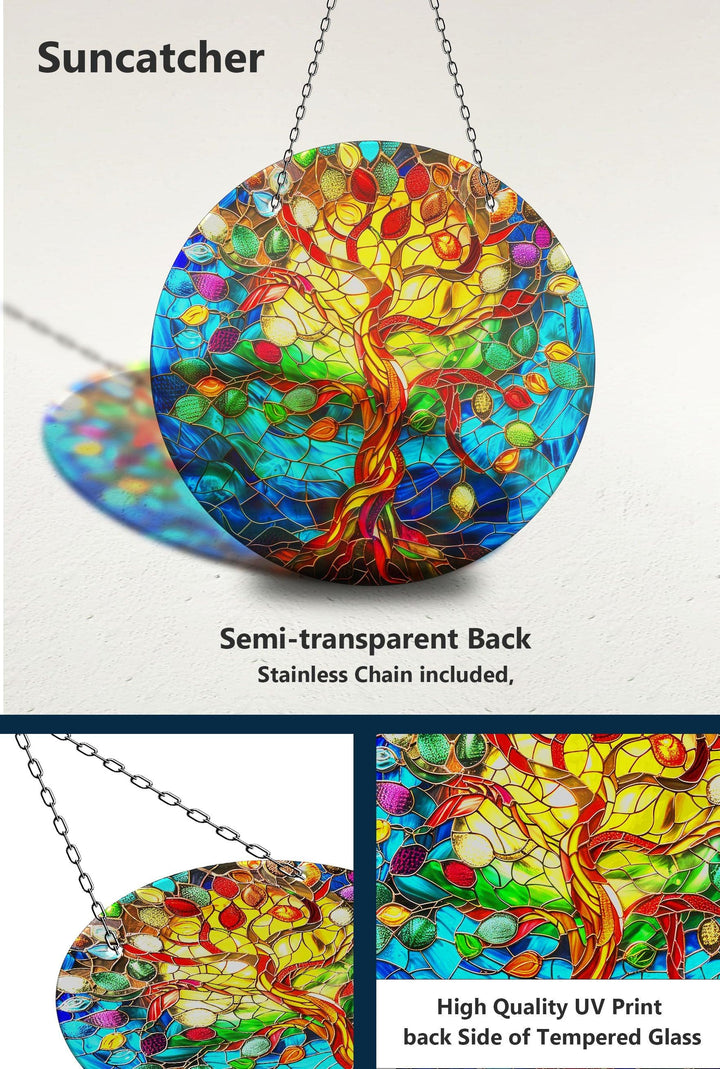 Vivid Life of tree Suncatcher Decor