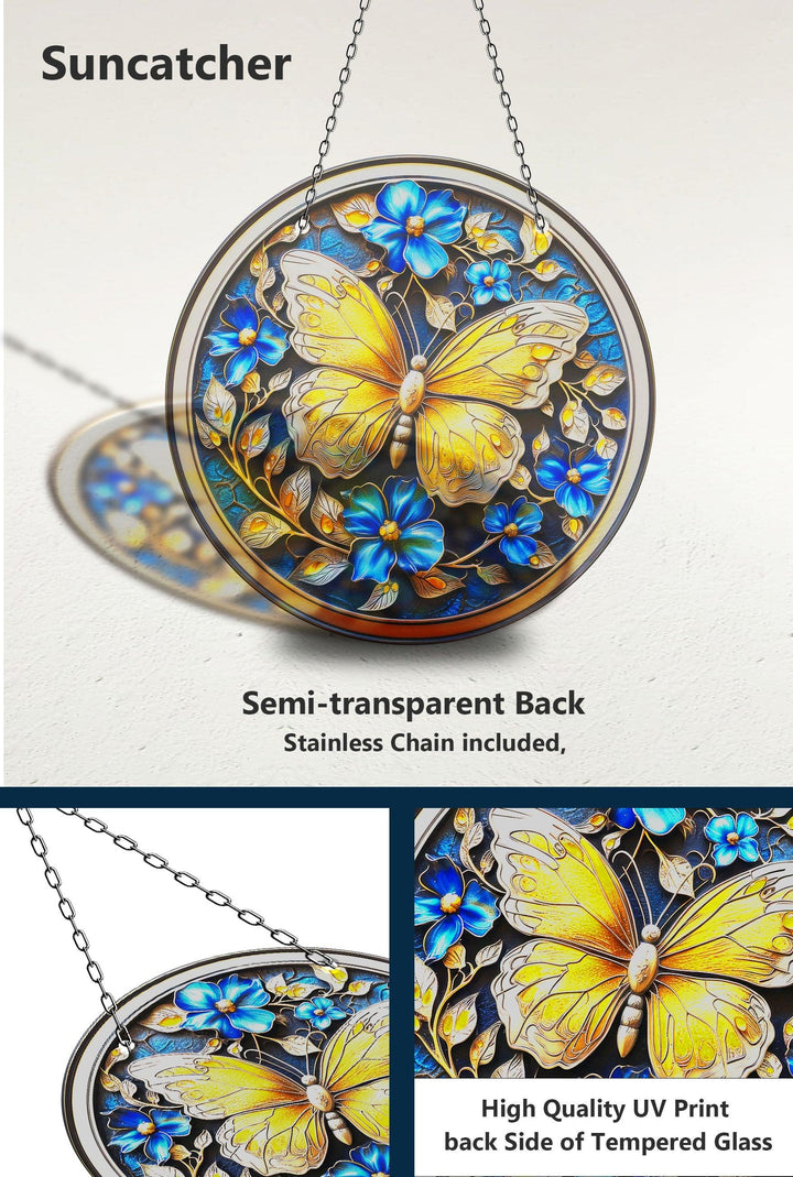 Goldener Schmetterling Sonnenfänger Dekor