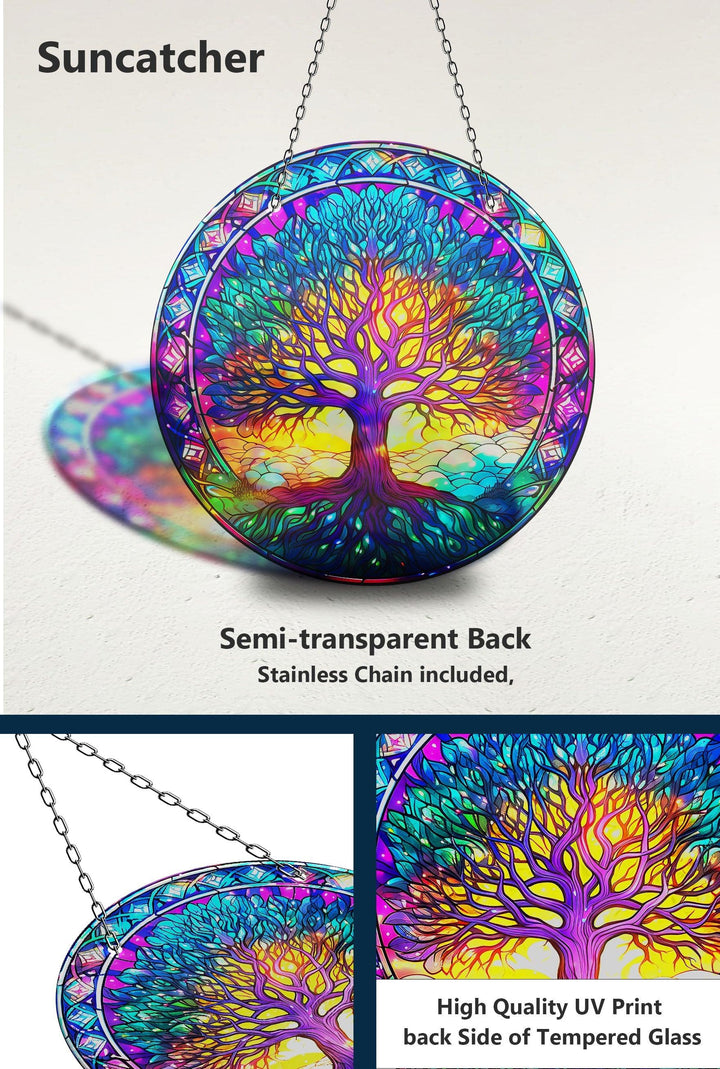 Lila Sonnenfänger „Leben des Baumes“