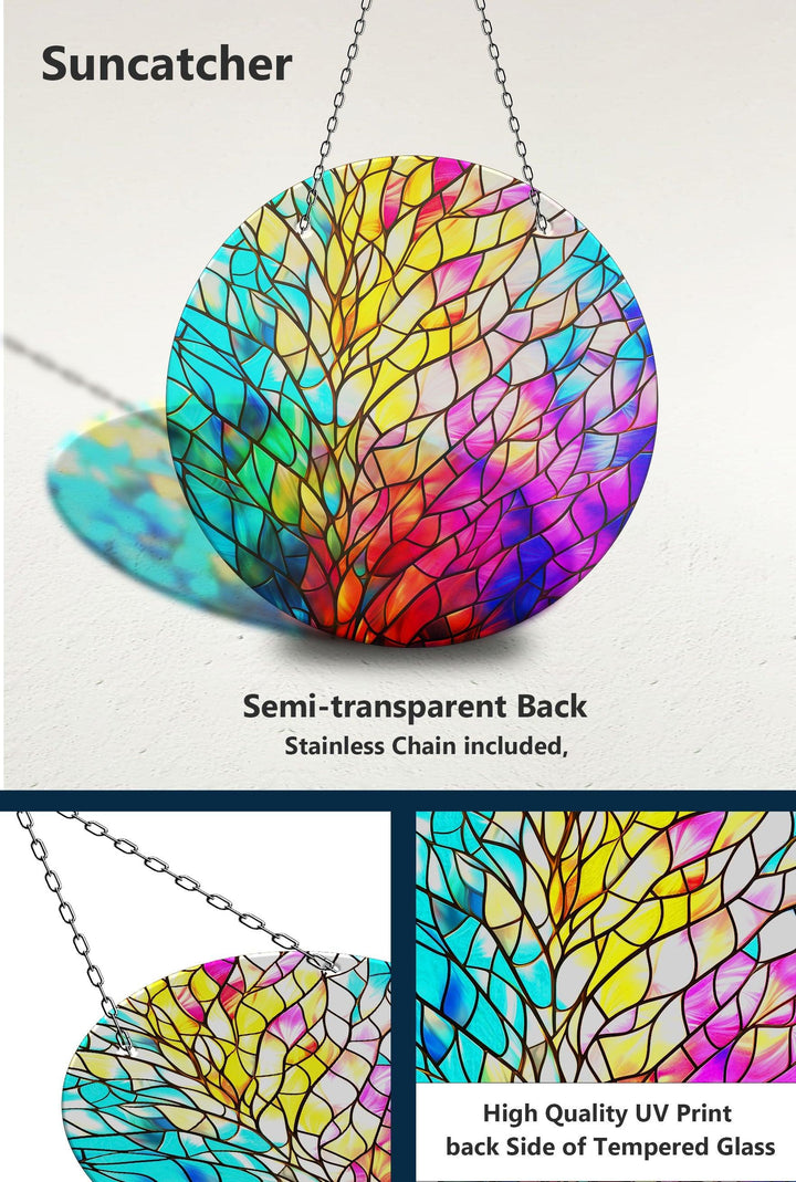 Yellow & Blue and Pink Suncatcher