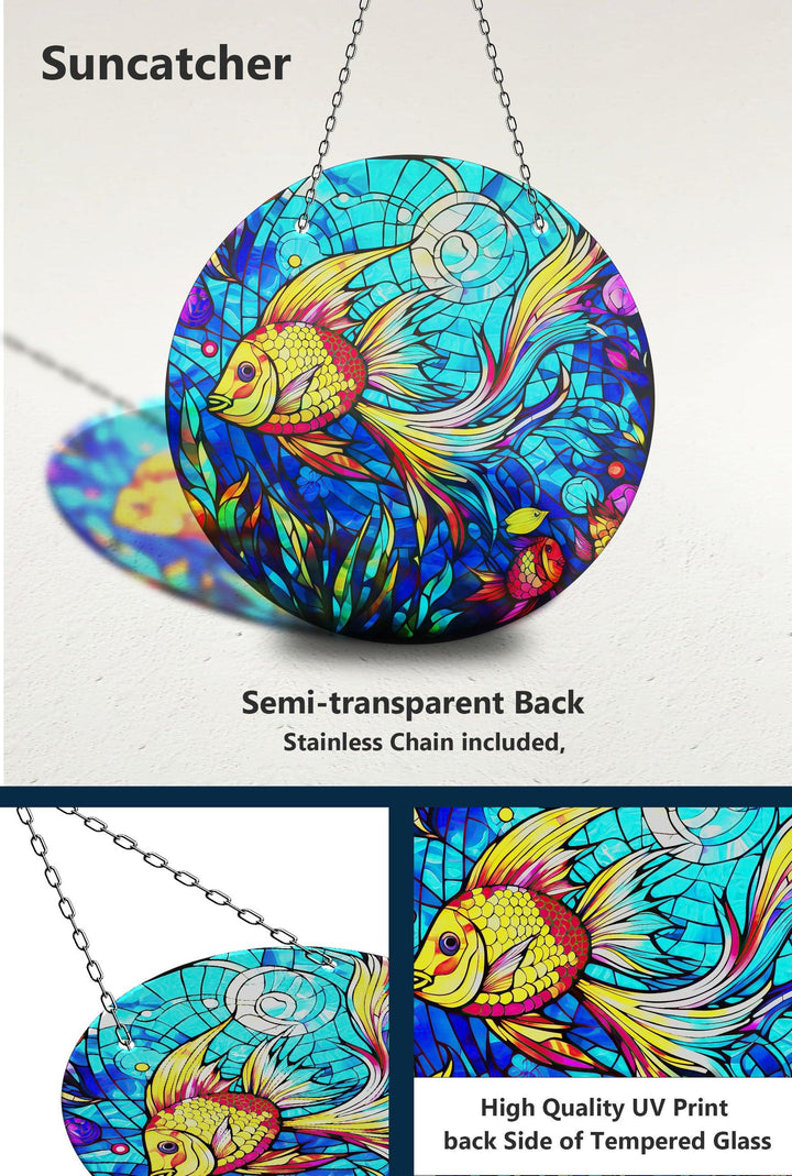 Goldfisch-Sonnenfänger-Dekor