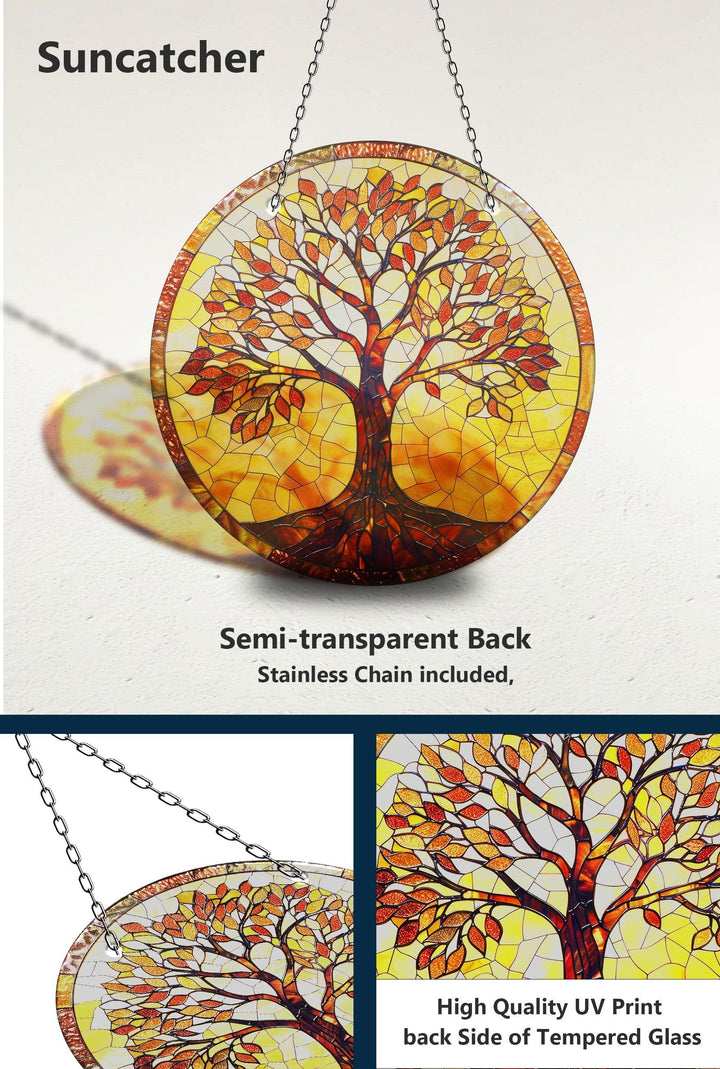 Oranger Sonnenfänger „Leben des Baumes“