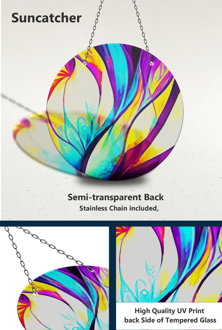 Purple Abstract Suncatcher