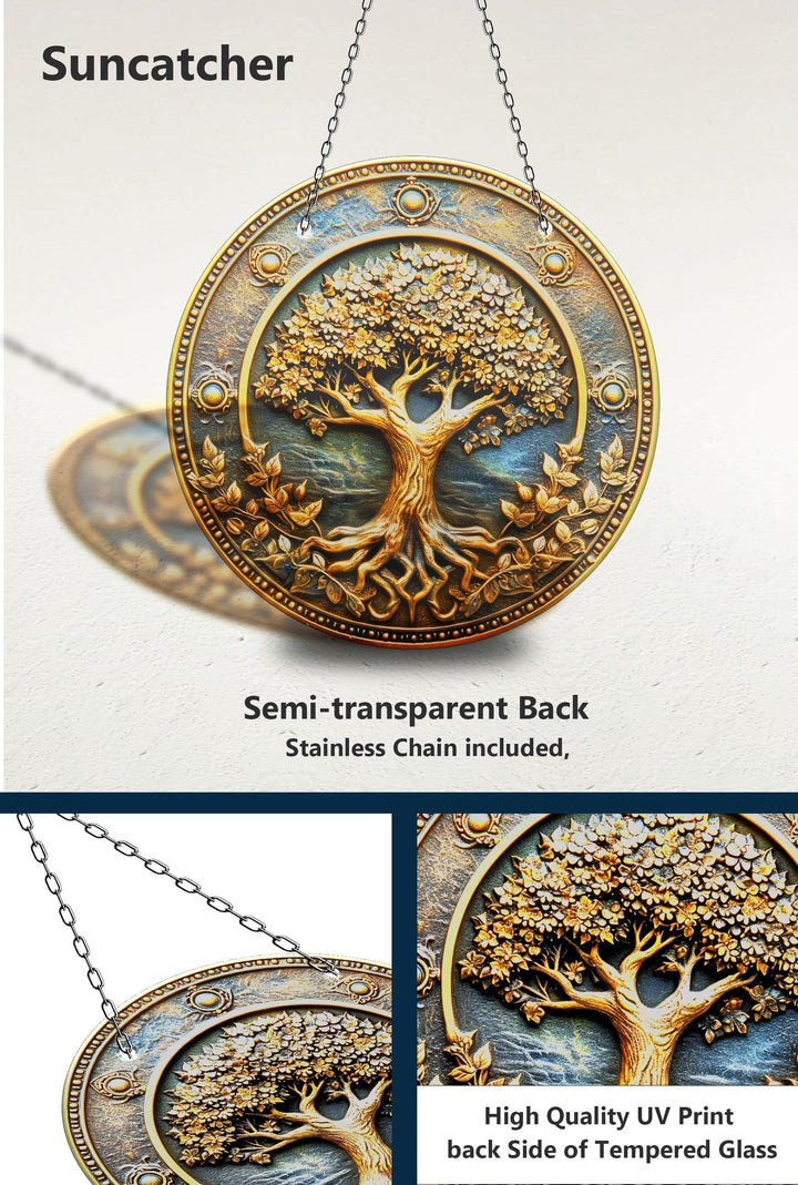 Metallischer Sonnenfänger „Leben eines Baumes“