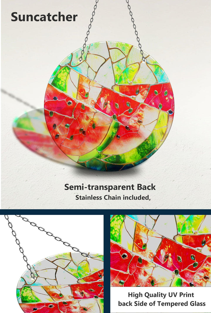 Sonnenfänger mit Wassermelonenmotiv