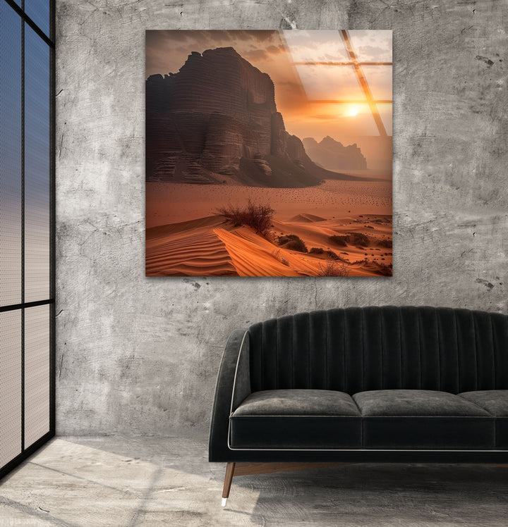 Desert Landscape Glass Wall Art large glass photo prints, glass wall photos
