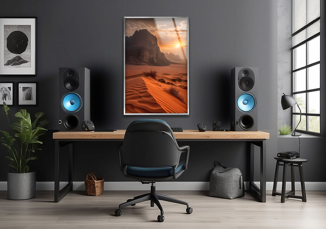 Desert Landscape Glass Wall Art Glass Printing Wall Art, Print photos on glass
