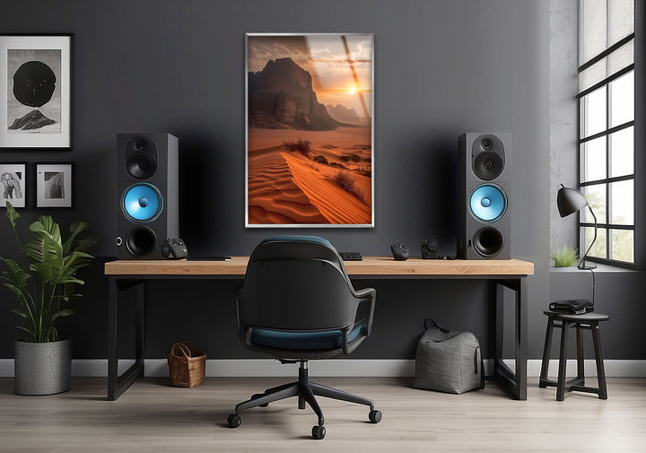 Desert Landscape Glass Wall Art Glass Printing Wall Art, Print photos on glass
