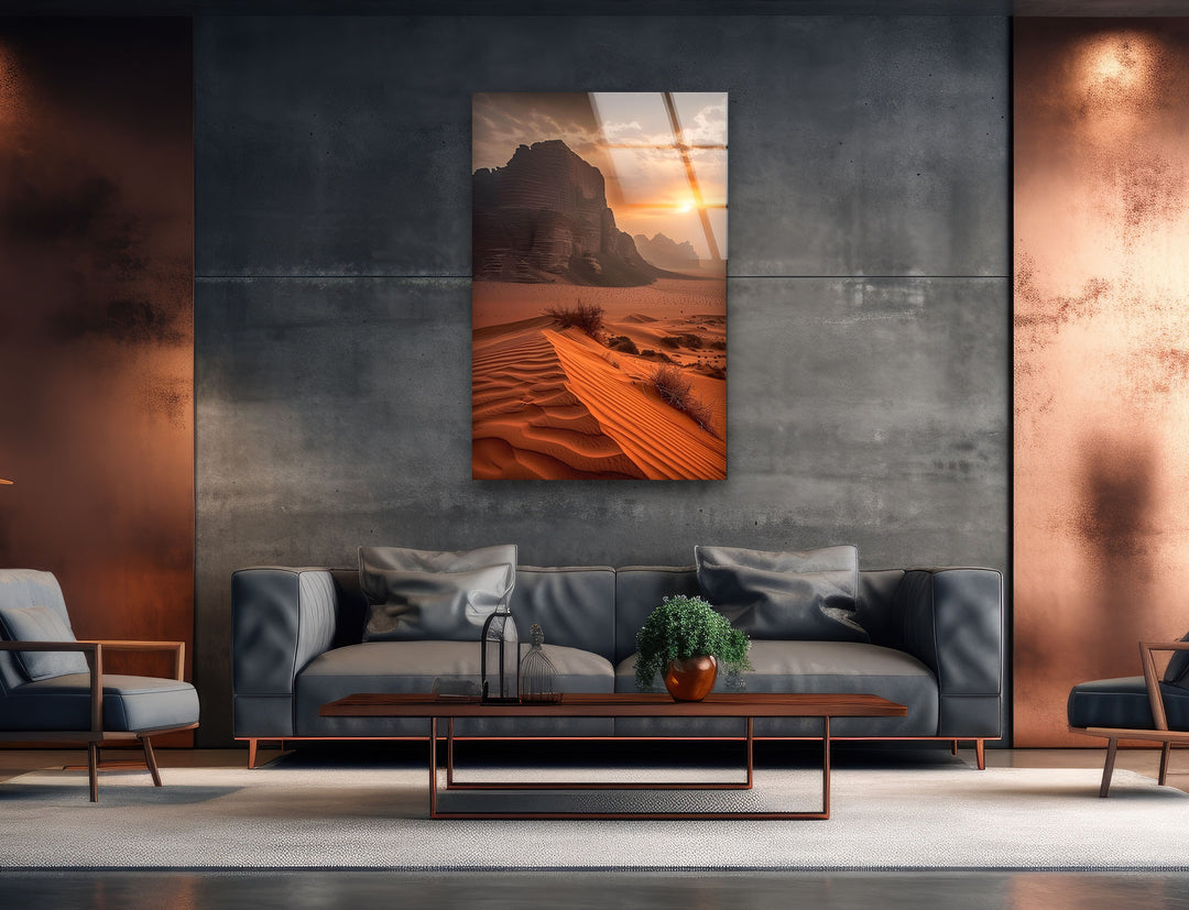 Desert Landscape Glass Wall Art glass photo prints, glass picture prints
