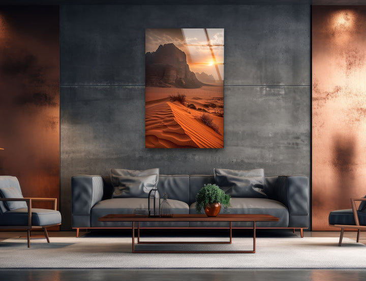 Desert Landscape Glass Wall Art glass photo prints, glass picture prints
