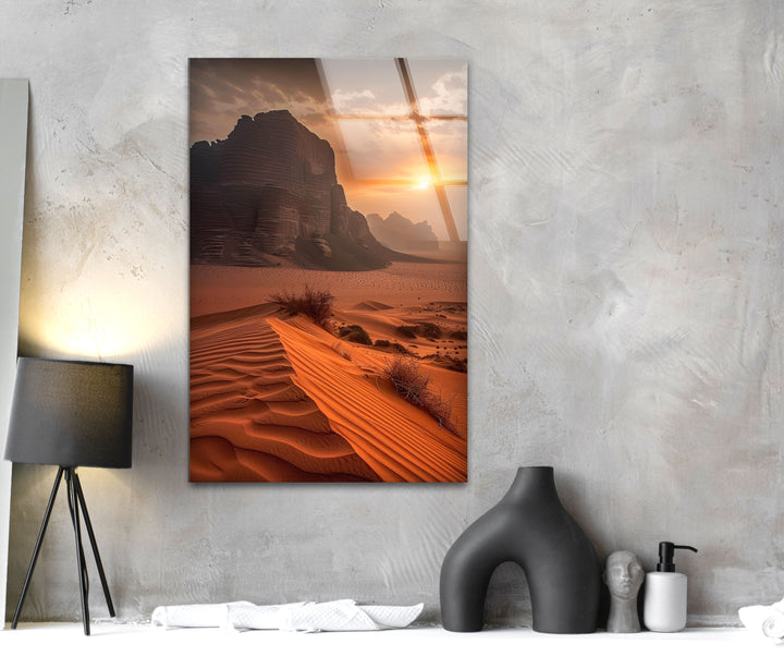 Desert Landscape Glass Wall Art glass image printing, glass prints from photos
