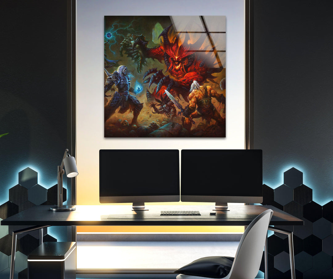 Diablo 3 Glass Wall Art custom glass photo prints, large glass prints