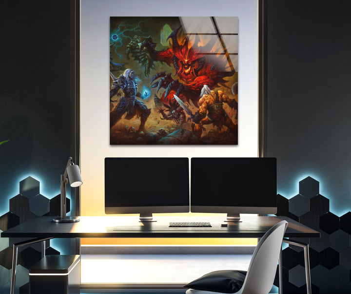 Diablo 3 Glass Wall Art custom glass photo prints, large glass prints