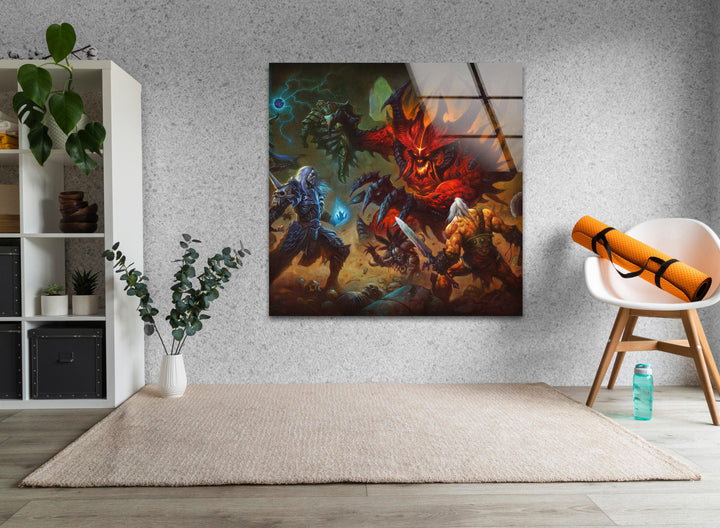 Diablo 3 Glass Wall Art Glass Printing Wall Art, Print photos on glass
