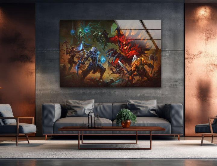 Diablo 3 Glass Wall Art glass wall decor, glass wall art decor
