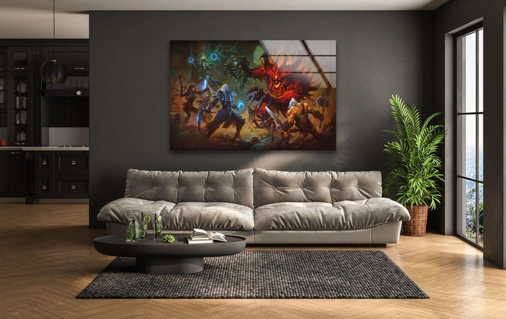 Diablo 3 Glass Wall Art art glass wall art, glass wall art pictures
