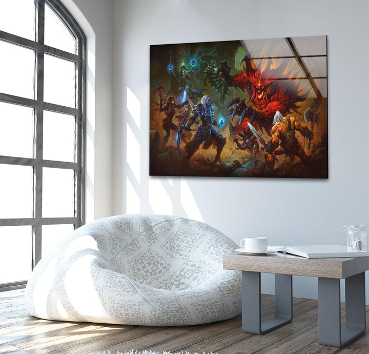Diablo 3 Glass Wall Art large glass photo prints, glass wall photos

