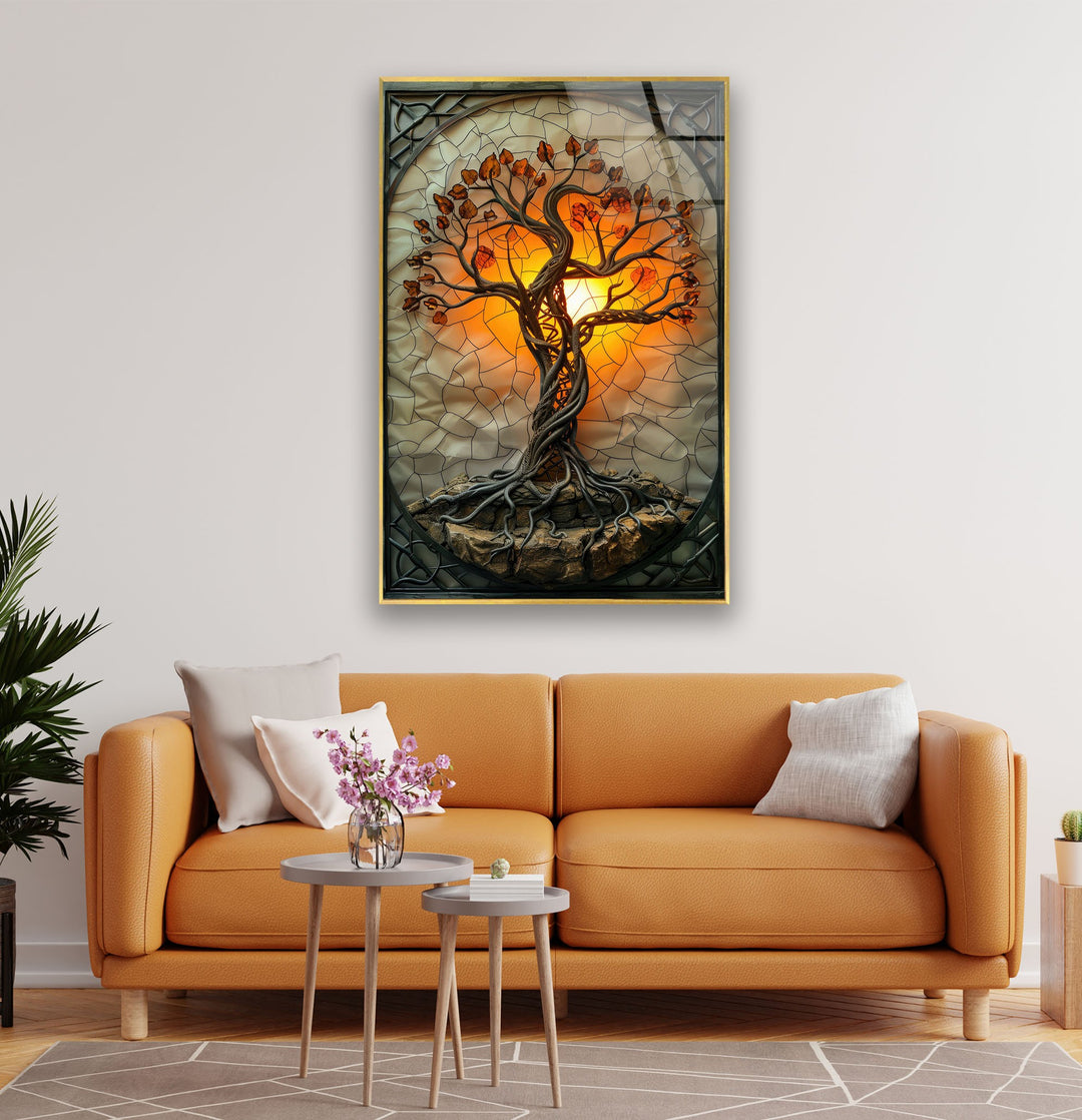 Gothic Stained Tree Glass Wall Art art glass wall art, glass wall art pictures
