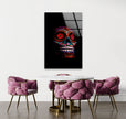Sugar Calavera Mexican Skull Tempered Glass Wall Art