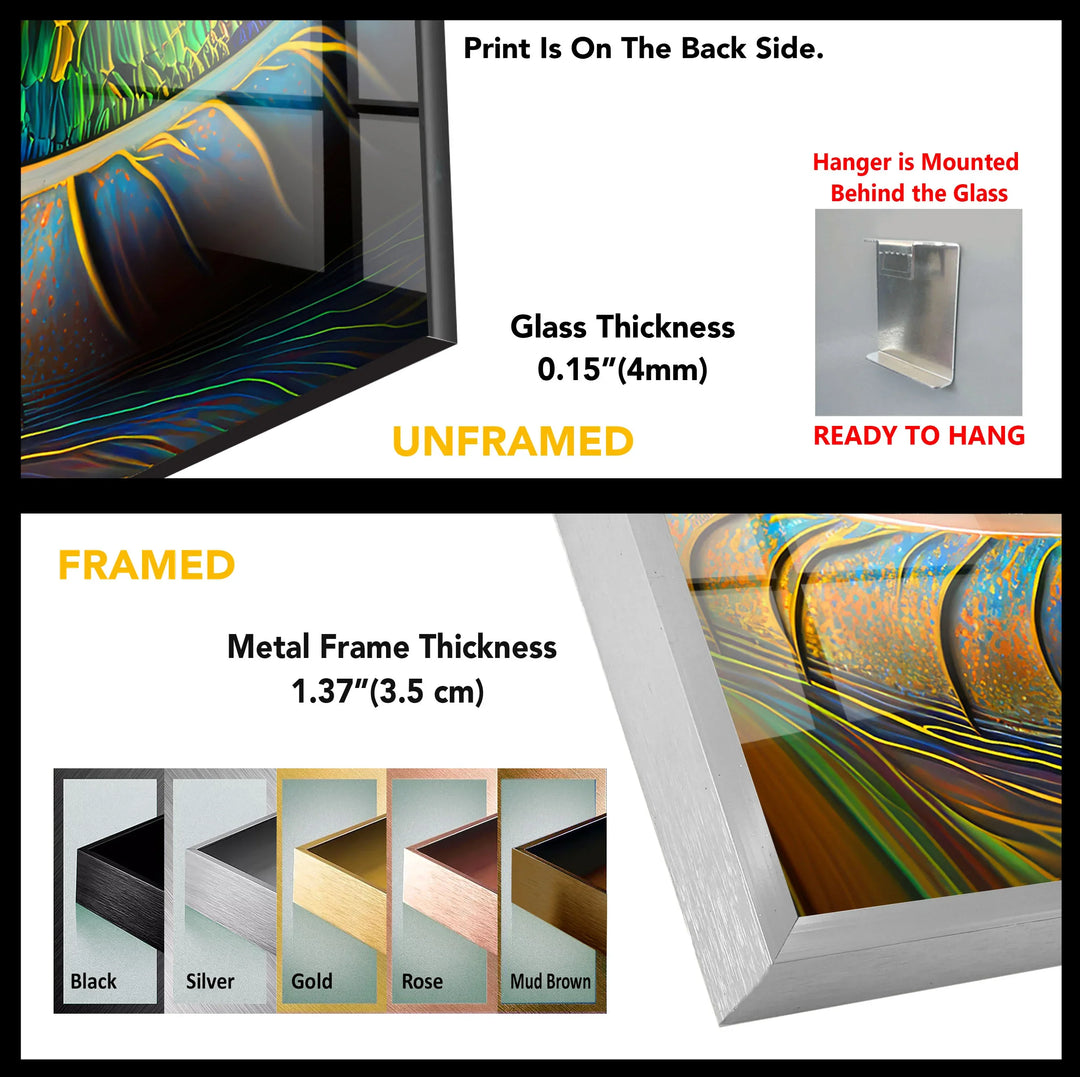 Colorful Eye Wall Art – Hyperrealistic Glass Print with Multicolor Iris for Bold, Modern, and Artistic Interiors - MyPhotoStation