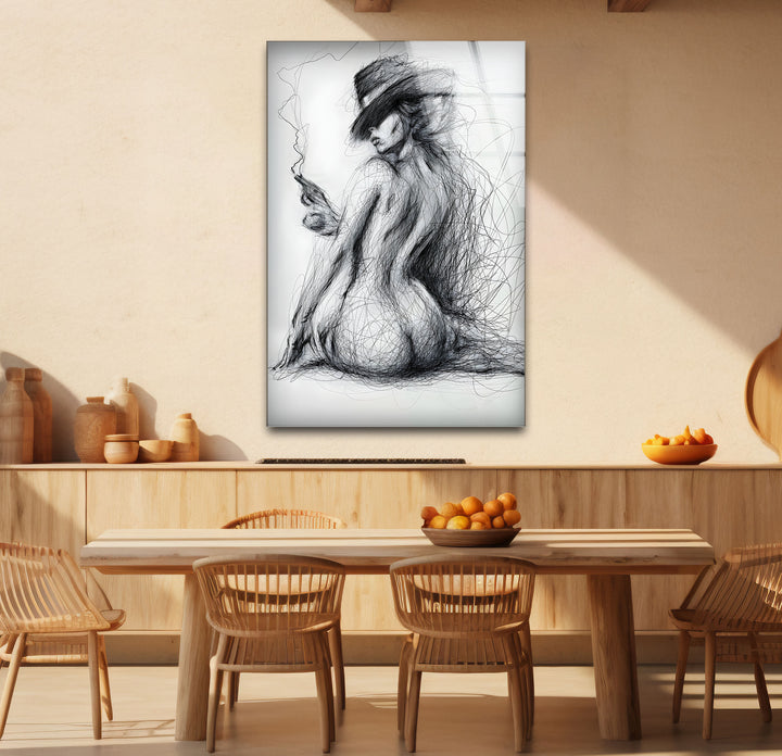 Refined pornographic art blended with sexy artwork for bold interiors
