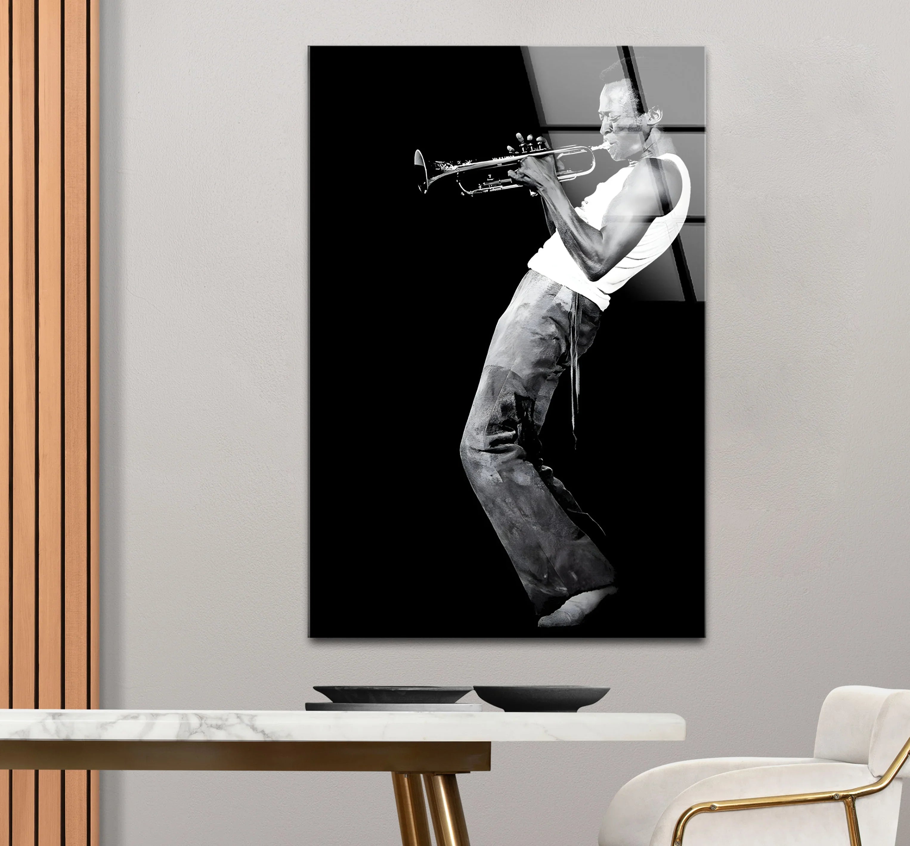 アート・デザイン・音楽 MILES DAVIS PORTRAITS 12 Modern Black & White Miles Davis Wall Art – Jazz Elegance