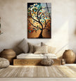 Life of Tree Tempered Glass Wall Art