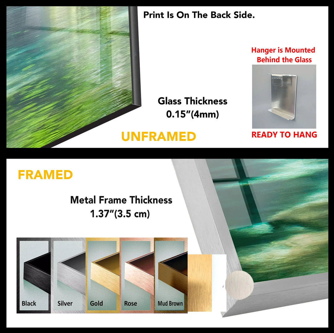 Tranquil Forest Waterfall Wall Art – Serene Nature Glass Print for Zen-Inspired Decor - MyPhotoStation