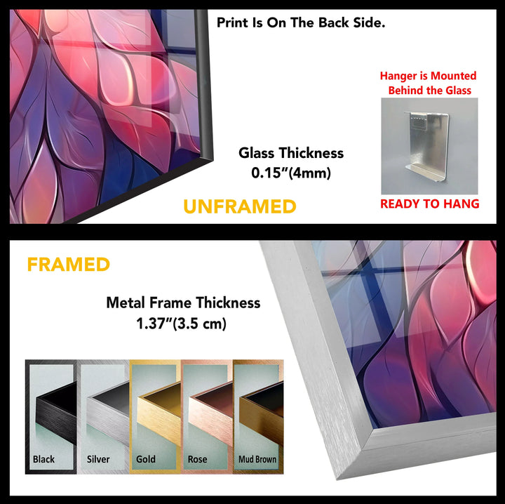 Radiant Mandala Flower Wall Art – Colorful Abstract Glass Print for Boho and Spiritual Decor - MyPhotoStation