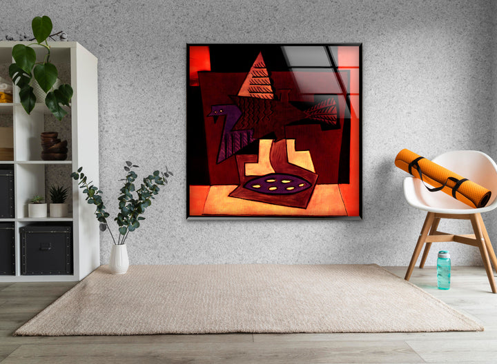 Birds of a Feather by Pablo Picasso Glass Wall Art