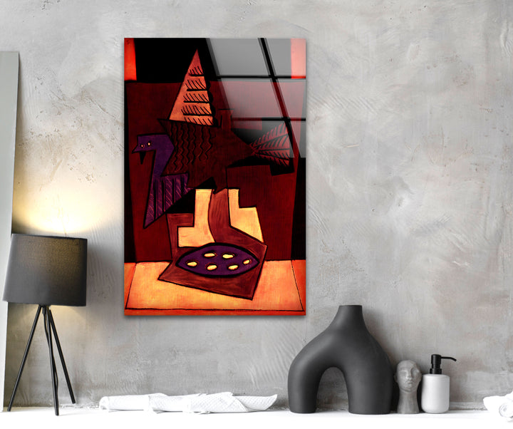 Birds of a Feather by Pablo Picasso Glass Wall Art