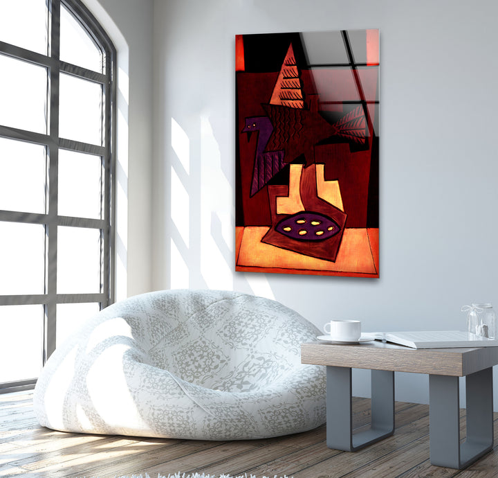 Birds of a Feather by Pablo Picasso Glass Wall Art