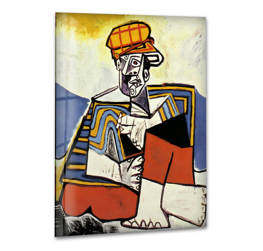 The Smoker by Picasso Glass Wall Art - MyPhotoStation