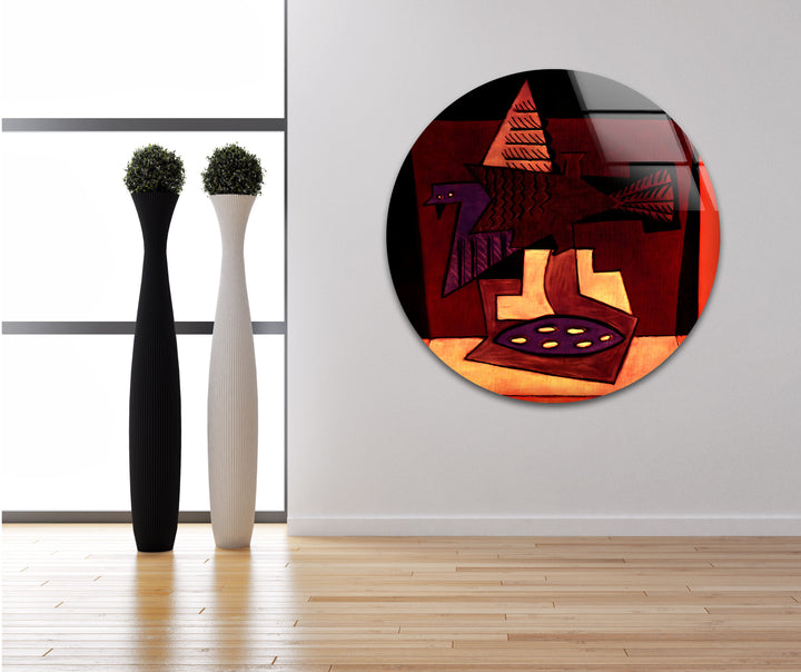 Birds of a Feather by Pablo Picasso Glass Wall Art
