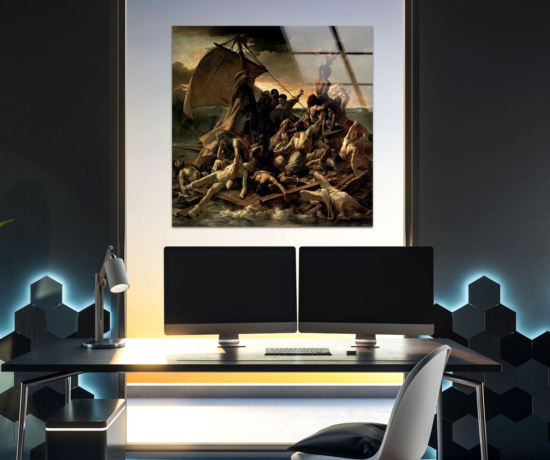 The Raft of the Medusa Théodore Géricault Glass Wall Art