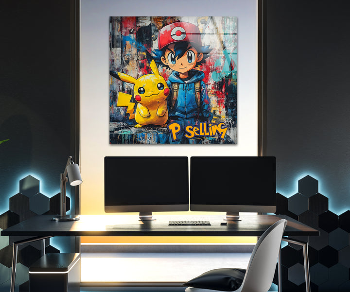 Charming animated art that brings a magical cartoon world to life through intricate designs and lively hues
