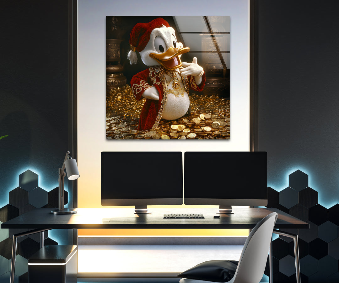 King Duck Glass Wall Art custom glass pictures, glass art prints