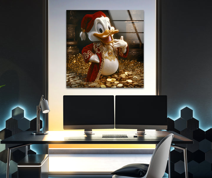 King Duck Glass Wall Art custom glass pictures, glass art prints