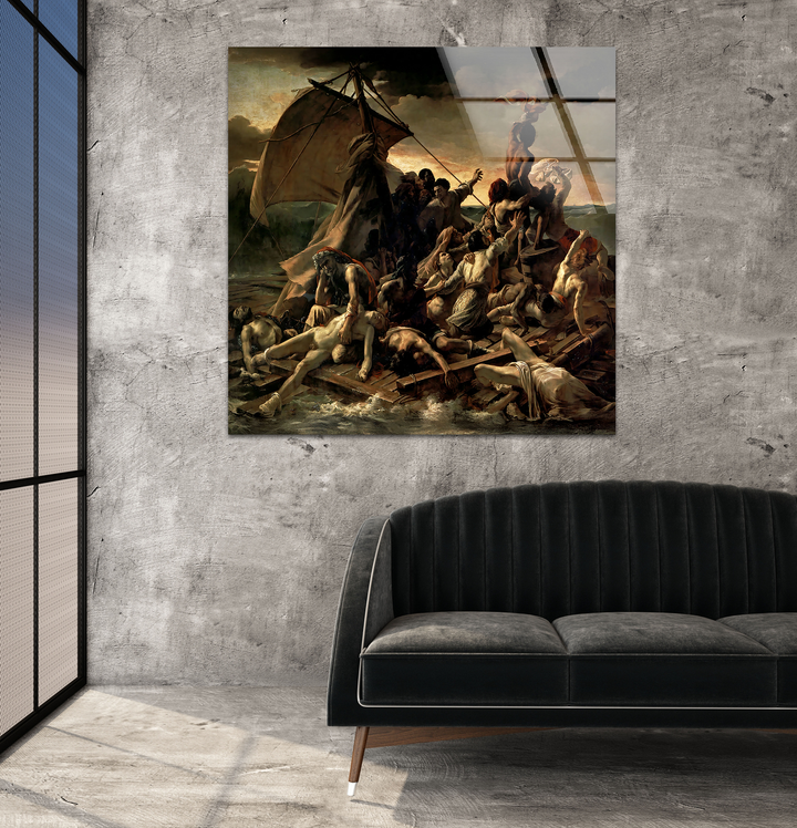 The Raft of the Medusa Théodore Géricault Glass Wall Art