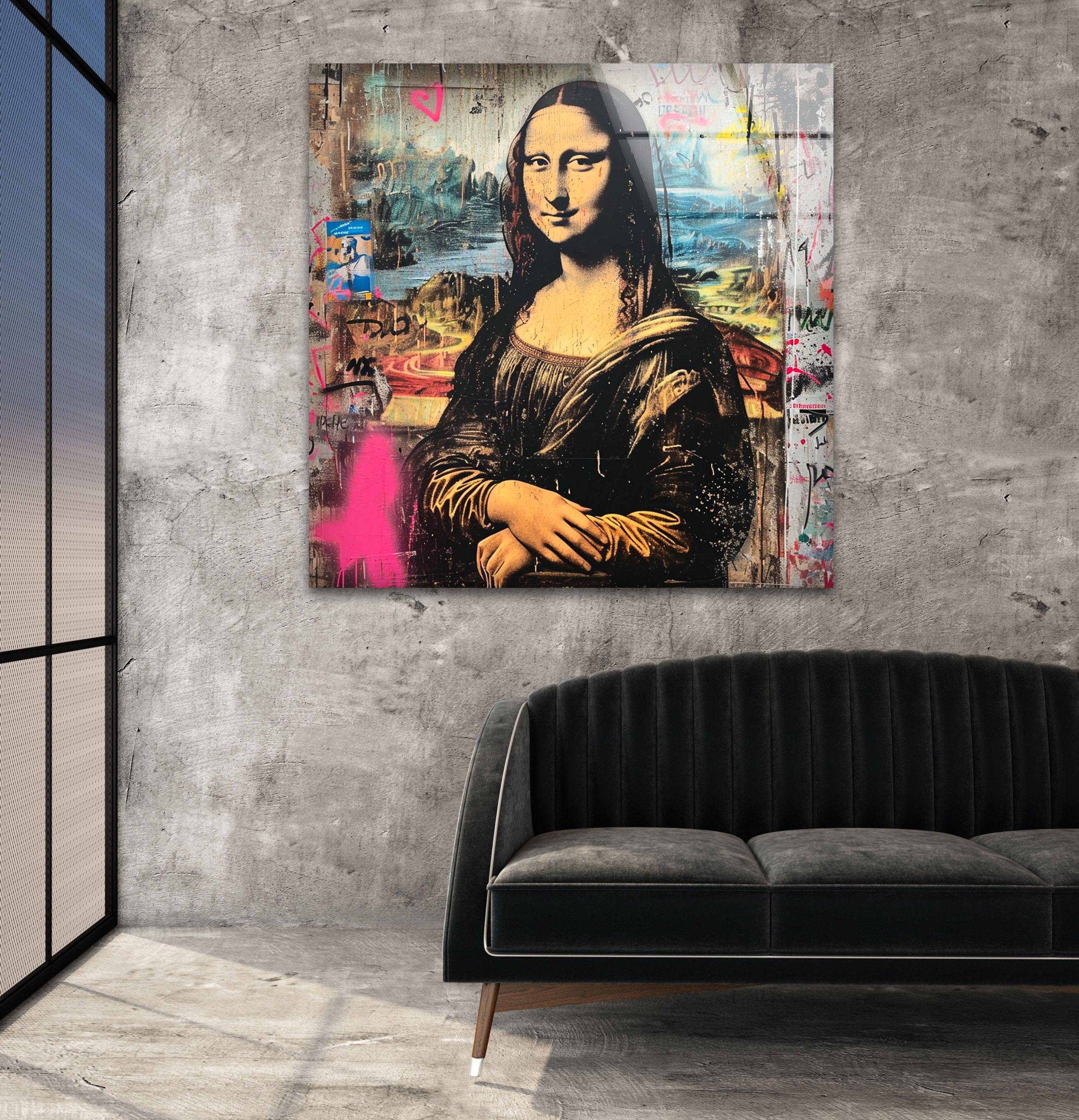Mona Lisa Pop Art Wall Decor – Modern Glass Art – MyPhotoStation