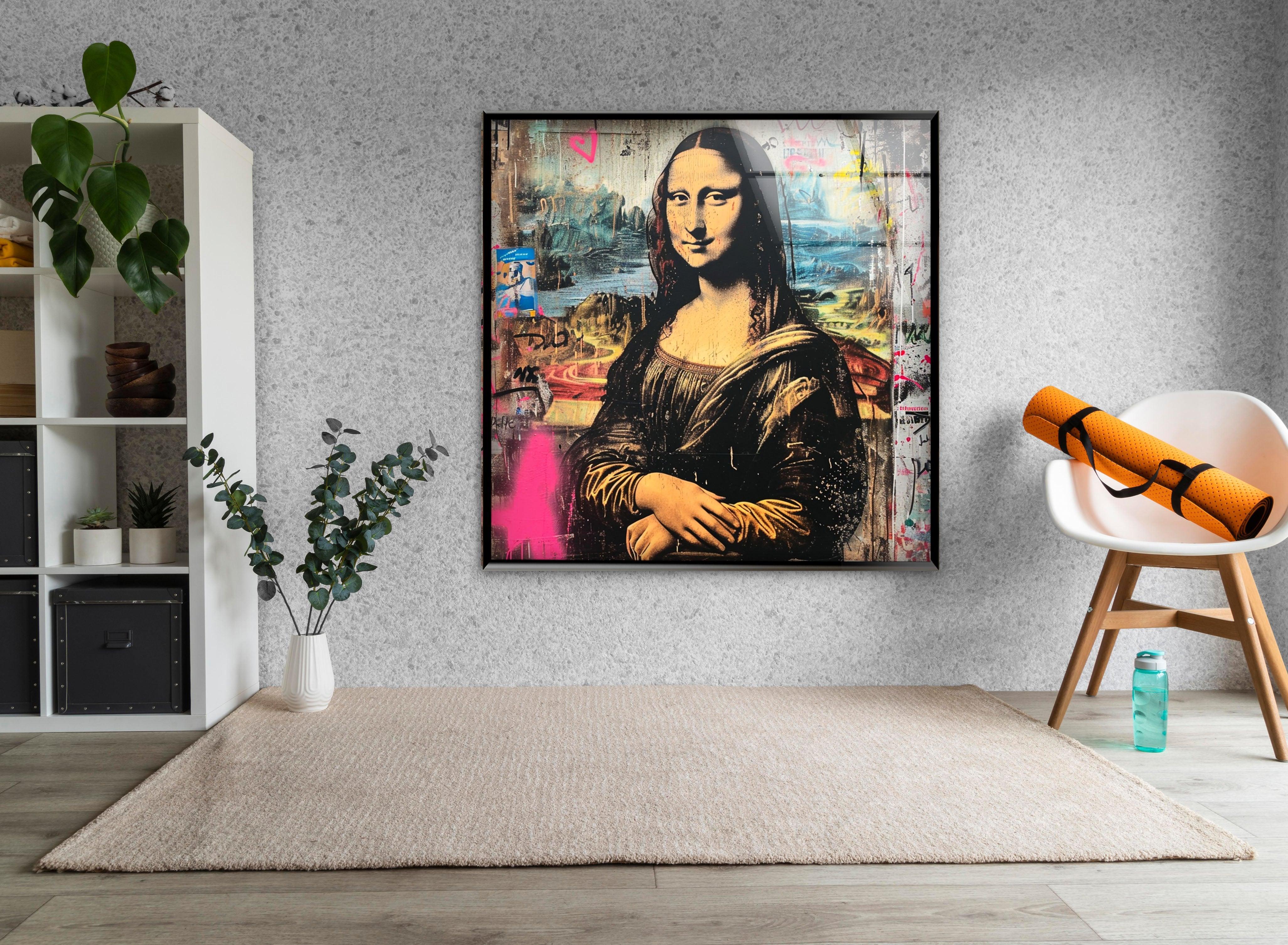Mona Lisa Pop Art Wall Decor – Modern Glass Art – MyPhotoStation
