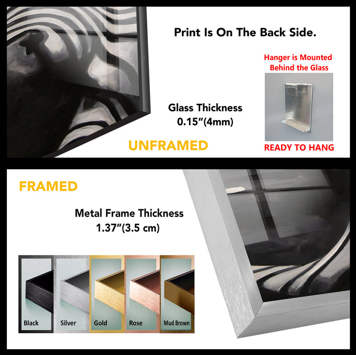 Erotische Malerei Frau Glas Wandkunst