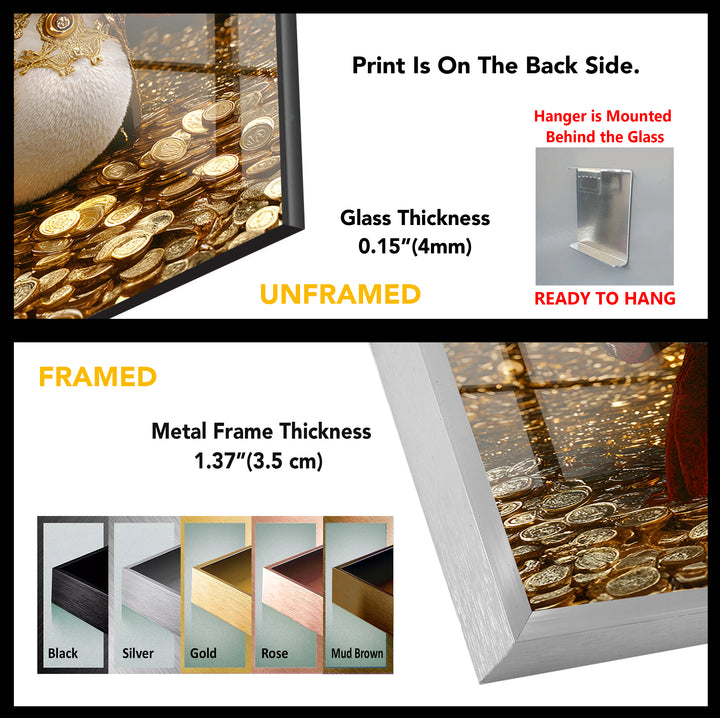 King Duck Glass Wall Art