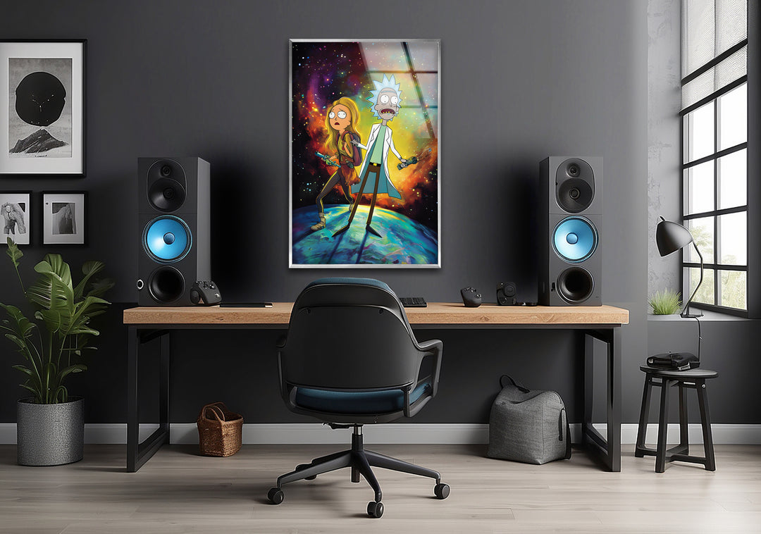 Lively cartoon art showcasing a delightful animated scene filled with motion and creative flair