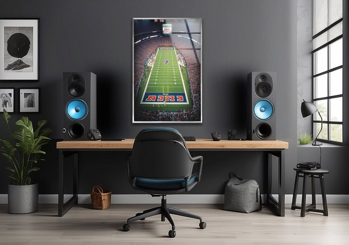 Stadium of NFL Glass Wall Art custom glass pictures, glass art prints
