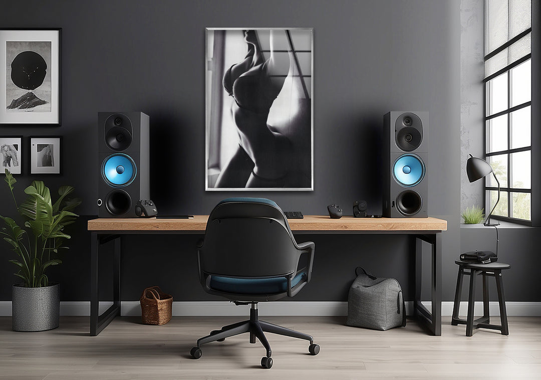 Refined pornographic art blended with sexy artwork for bold interiors
